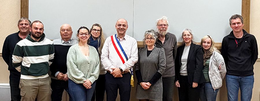 Patrick Giraud, Maire de Saint-Etienne-Cantalès et ses adjoints municipaux