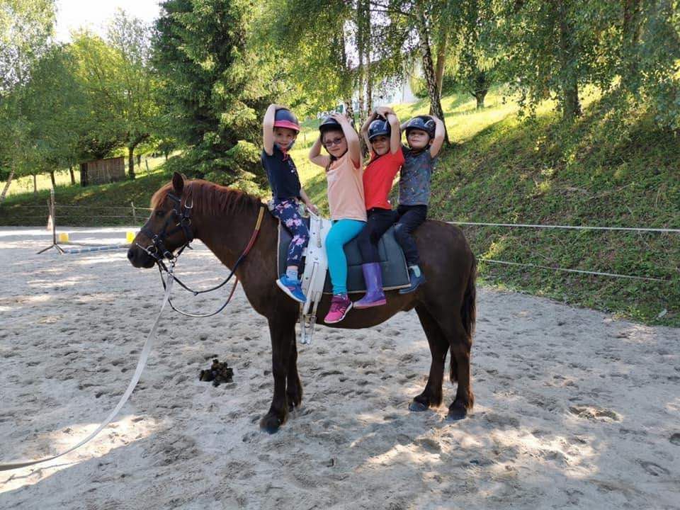 Les enfants de la ferme équestre du Cantalès préparent leur spectacle d'équitation